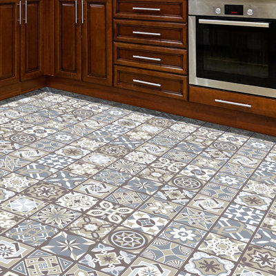 Walkot 120x60 cm Mosaic Tile in Grey/Brown
