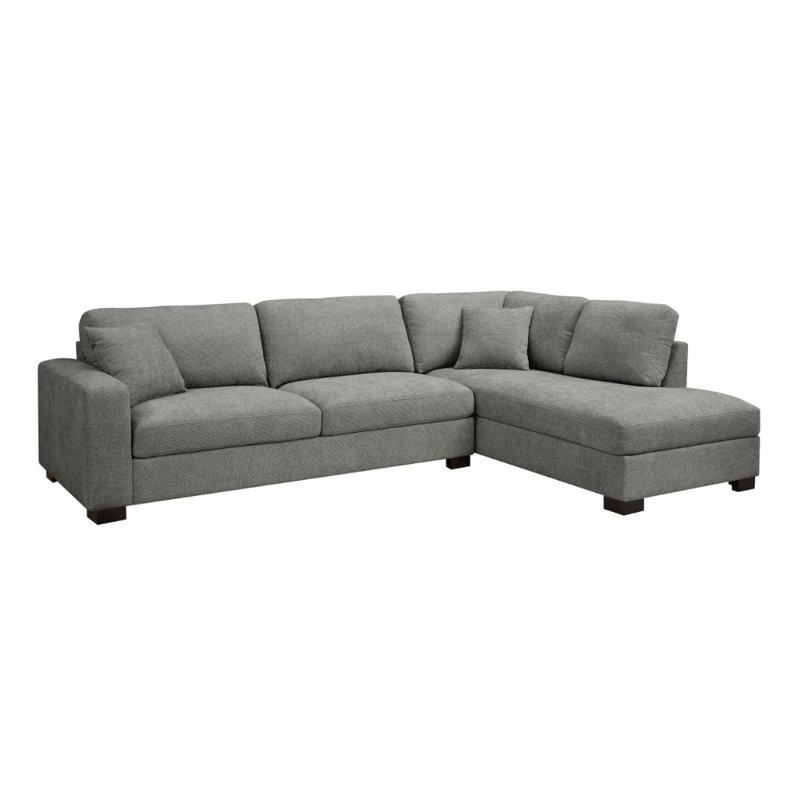 Tristan Corner Sofa, Right Hand Facing, Grey Chenille