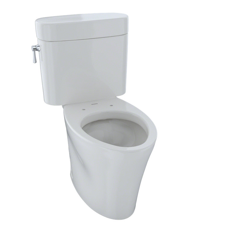 Nexus 1.6 GPF Elongated Two-Piece Toilet (Seat Not Included), Colonial White, Left-Hand