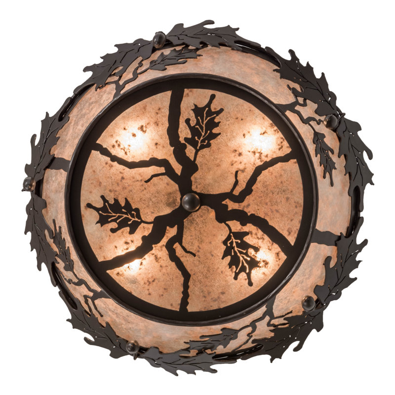 Rustic Lodge 4 - Light Flush Mount