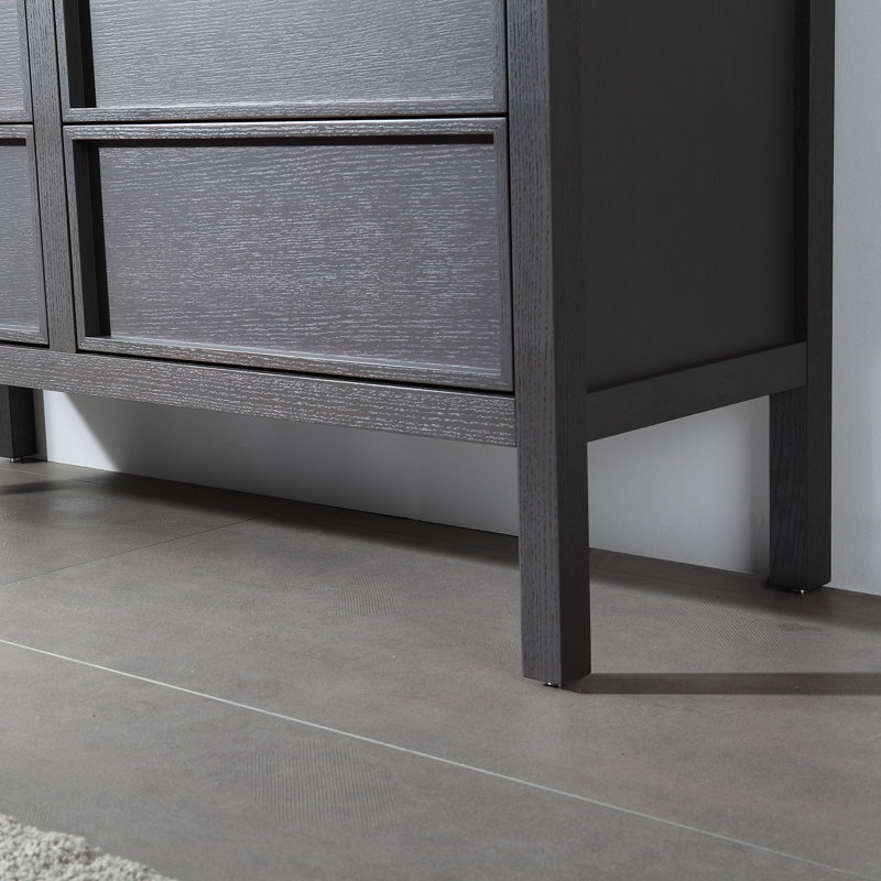 Ensemble de meuble-lavabo double 55 po Gonzalo, Anthracite