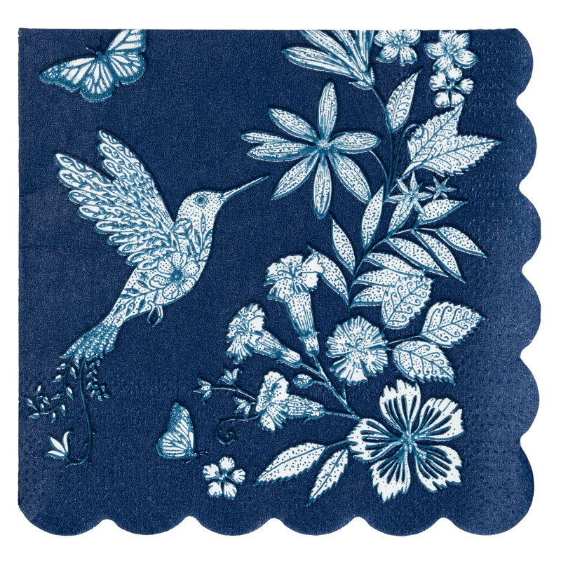 Serviette en papier cocktail Colibri