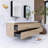 Reaiah 71'' Double Bathroom Vanity with Resin Top-996648731