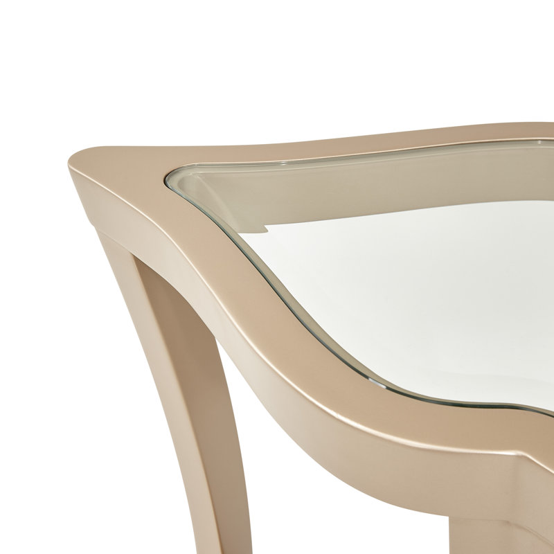 Malibu Crest Glass End Table