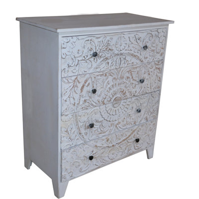 Zaimah Solid Wood 35'' W 5 - Drawer Dresser