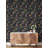 Wildflowers on Dark Background Removable Wallpaper-669357496