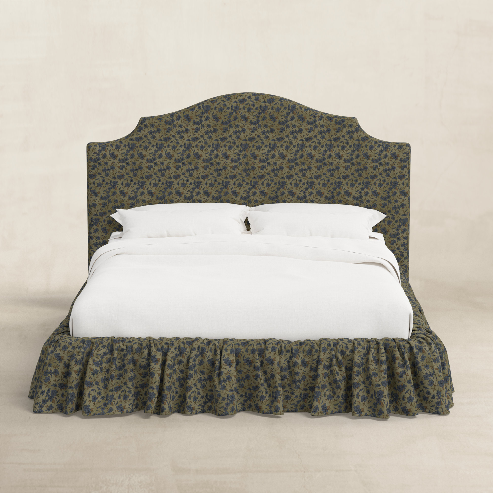 Upholstered Bed, Queen, Ink