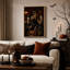 «Three Skeleton Men in Suits Dr buing Whiskey in Halloween», art mural sur toile-31863000