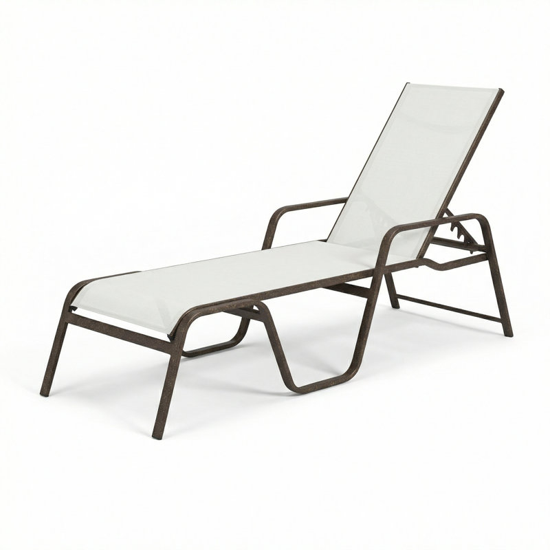 Chaise, White Sling/Greco