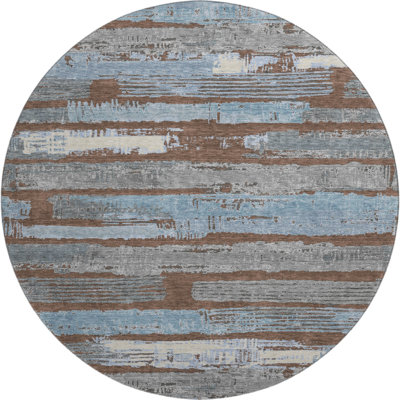 Premium Machine Washable Slesnick AMF1665 Stripes Rug