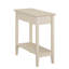 Table de chevet Ilithia avec rangement rabattable et tablette ouverte, table de chevet mince pour les petits espaces, table de bout étroite et moderne pour la chambre à coucher ou le salon, organisateur de table d'appoint peu encombrant-1332687819