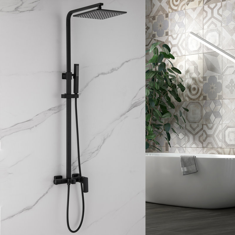 Système de douche complet avec valve brute