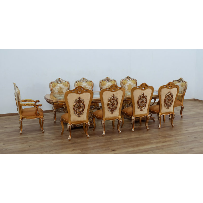 Beckworth 10 - Person Double Pedestal Dining Set