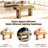 63'' Long Rectangular Console Table, Style, Open Storage, With Native Wood Grain Design, Grain, Storage
