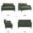 Tufted Chenille Upholstered Square Arm  Loveseat-930641476