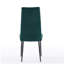 Chaise de salle à manger réglable en velours vert