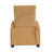 Modern Push Back Recliner Chair Yellow Soft Corduroy Upholstery Comfort Solid Wood Living Room Furniture 1Pc-258960317