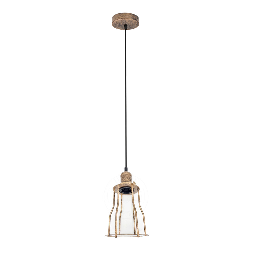 Sucher 1 - Light Brushed Copper Single Pendant