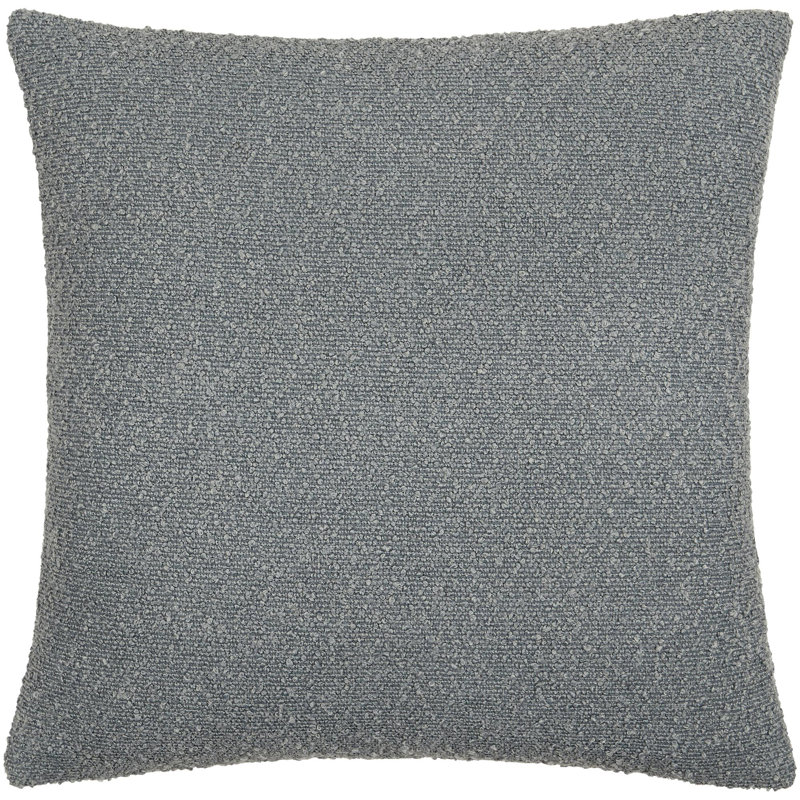 Coussin décoratif Amalfi Boucle, Bas, 20 po x 20 po, Ardoise