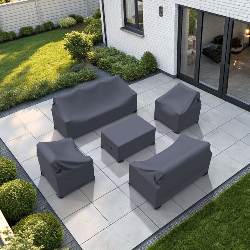 Outdoor Aluminum Conversation Set Group Seating Patio Furniture Covers