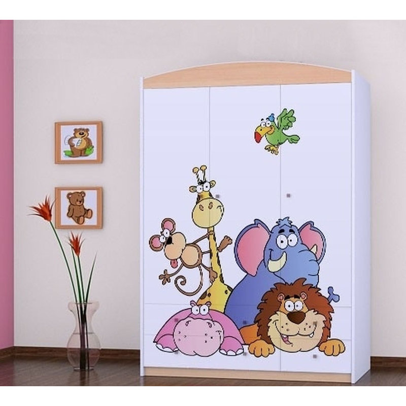 Macaulay 3 Door Wardrobe, Beige