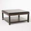 Grand banc de repose-pieds carré, table basse avec repose-pieds en simili cuir et pieds en bois massif, repose-pieds surdimensionné pour le salon