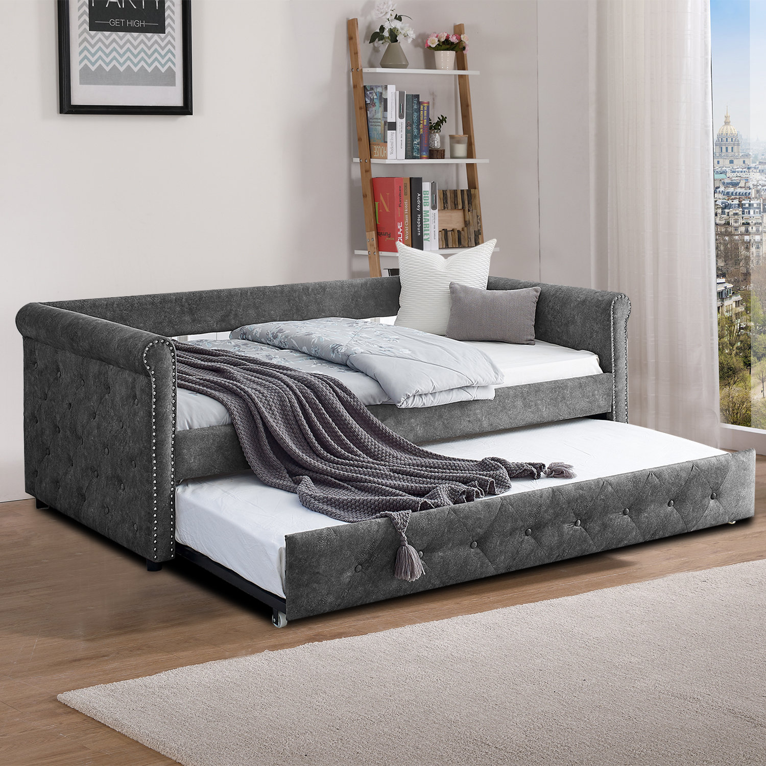 Bobs furniture daybed on sale with trundle