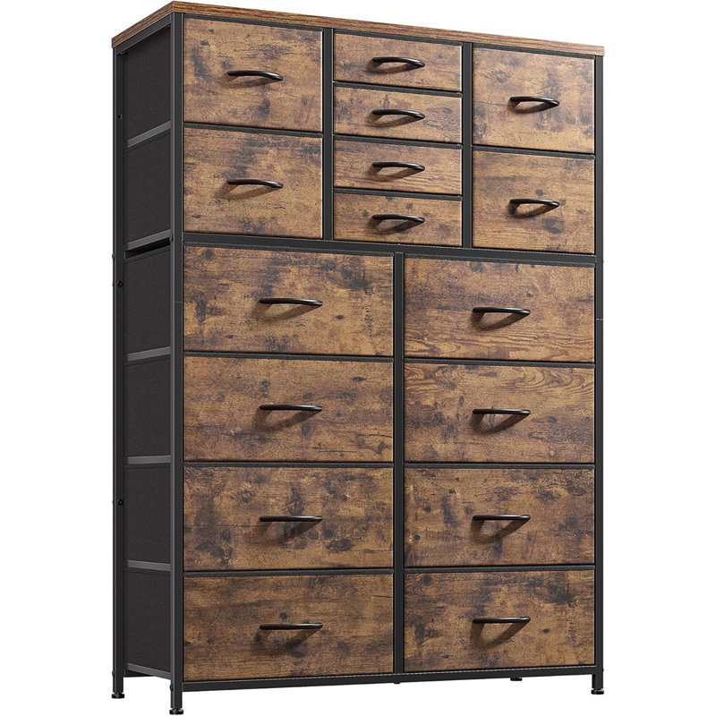 Commode pour chambre à coucher, commodes 16 tiroirs et commodes