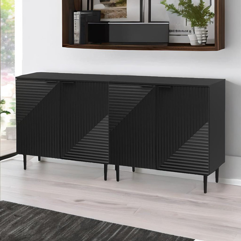 Set Of 2 Minimalist Side Cabinets