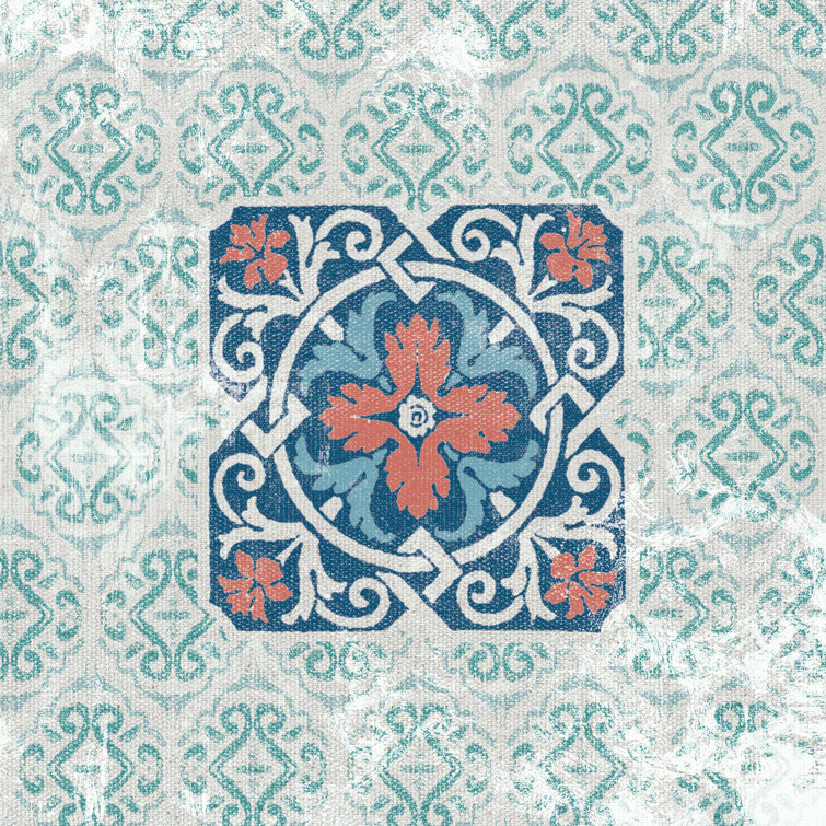 Square Medallion Mediterranean 2 - Wrapped Canvas Print