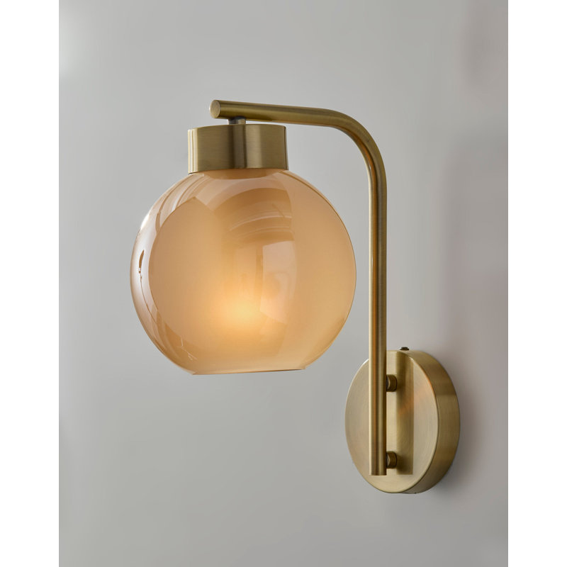 Atticus Wall Lamp, Antique Brass, Gold