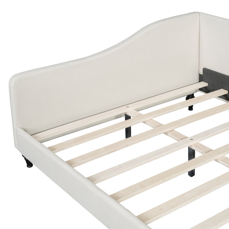 Lit de jour en bois en forme de L peu encombrant, style moderne pour la maison
