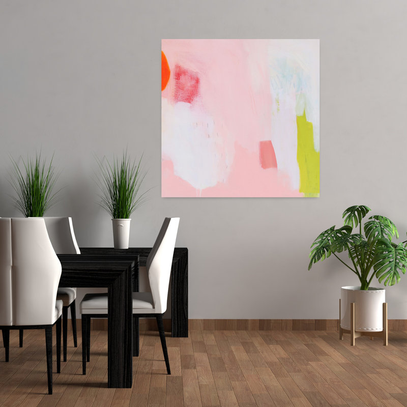 Art contemporain abstrait, H 36 po x l 36 po