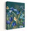 «Blossoms Against Teal Sky I», art mural contemporain abstrait-1036946827