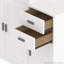 Lit plateforme multifonctionnel en bois avec lit gigogne-108933542