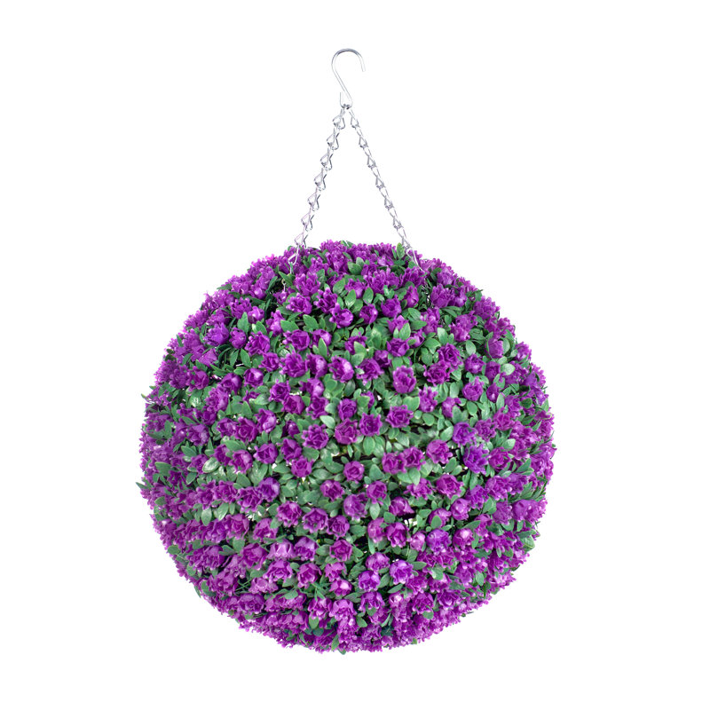 Faux Plant, Purple, 38cm H x 38cm W x 38cm D
