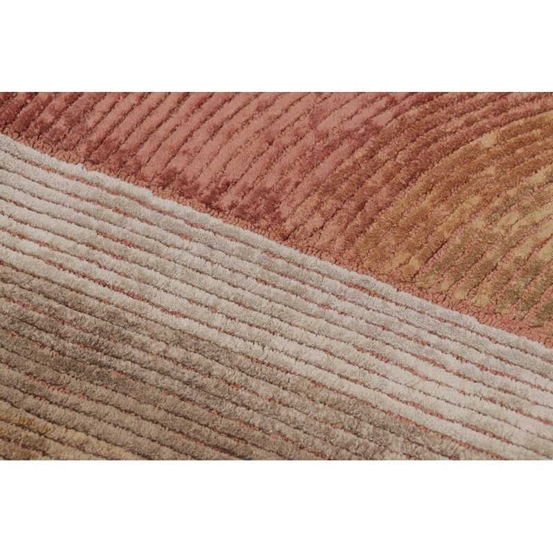 Modern Handmade Silk Area Rug