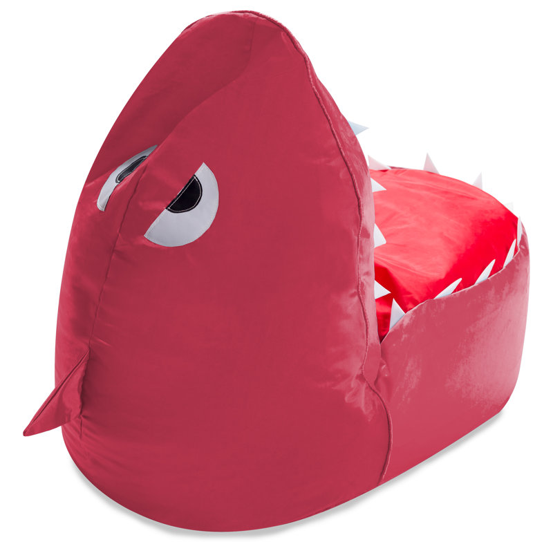 Kids Shark Bean Bag Chair - Soft Shark Filled Bean Bag Chair for Toddlers and Kids for Reading, Lounging and Watching TV in their Bedroom, Shark Bean Bags, 30 Inch Bean Bag for Kids Lounging in Multiple Colors