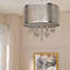 Luminaire suspendu cylindrique à 4 lumières Jill
