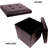 Iftakar Faux Leather Ottoman