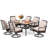 Alyah 6 - Person Patio Dining Set with Rectangular Table