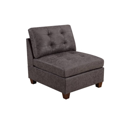 Lasarohhi Faux Leather Slipper Chair