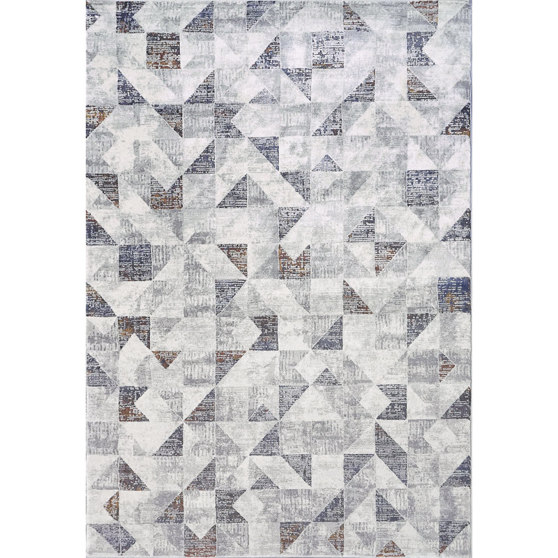 Diskson Geometric Indoor Rug, Rectangle 7'10" x 10'10"