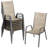 Melisa Patio Chairs Set Of 8, Outdoor Textilene Stackable Dining Chairs （Set of 8）-109080130