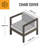 Set of 2 Heavy Duty Premium Patio Chair Cover – Breathable, Heavy-Duty Protector with Water-Resistant PVC, Adjustable Elastic Hem, Click-Close Straps, and Air Vents - Hyslop-720964768