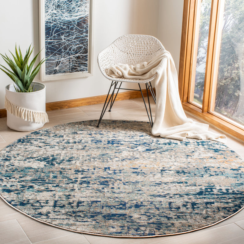 Madison Performance Abstract Rug, Round 8'