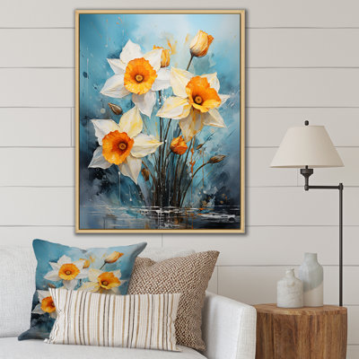 «Daffodil Bloom Sunshine III», reproduction sur toile