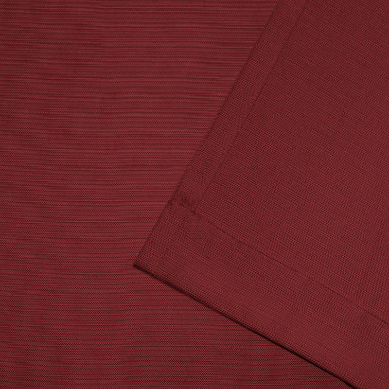 Breanna Semi Sheer Curtain Pair, 54" W x 96" L, Radiant Red