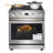 30 in Gas Range Oven 4 Sealed Burners Convection Oven in Stainless Steel