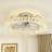 19.69'' Modern Crystal Ceiling Fan With Led Lights And Remote Control